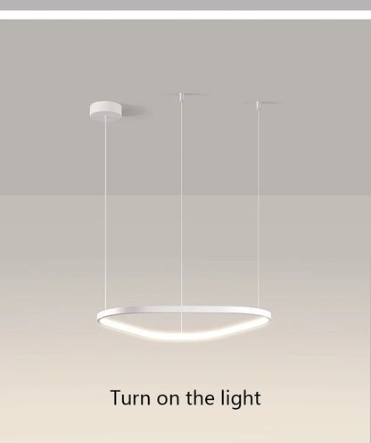 Modern Pendant Lamp – Nordic Modern Lighting | Forged Iron Fixture, Black Lampshade - ZOOMNSTORE