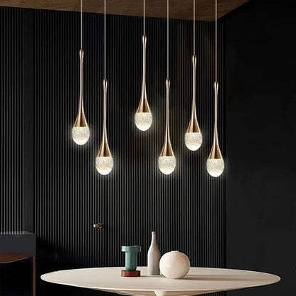 Modern Bubble Crystal Pendant Light - Indoor Hanging Lamp for Kitchen Dining Living Room Bar Cafe Decor - ZOOMNSTORE