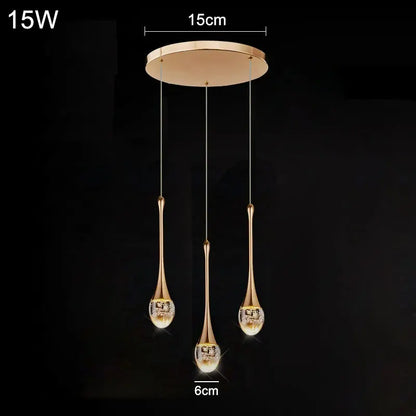 Modern Bubble Crystal Pendant Light - Indoor Hanging Lamp for Kitchen Dining Living Room Bar Cafe Decor - ZOOMNSTORE