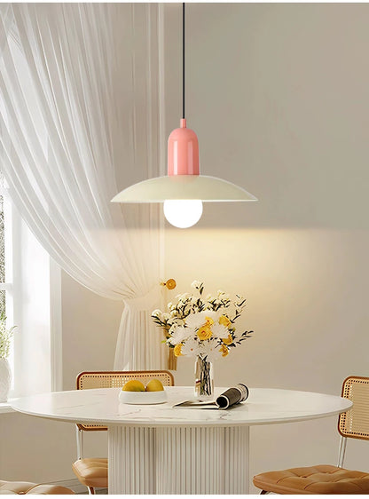 Modern Pendant Lights – Dining Room Chandeliers With Green Iron Lampshade & LED Bulbs - ZOOMNSTORE
