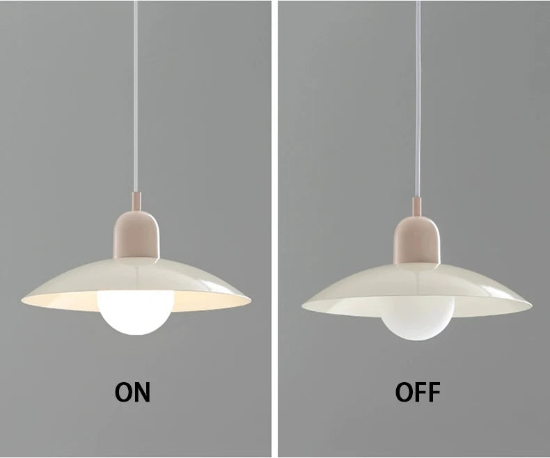 Modern Pendant Lights – Dining Room Chandeliers With Green Iron Lampshade & LED Bulbs - ZOOMNSTORE