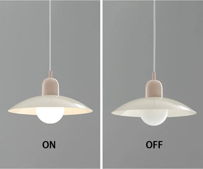 Modern Pendant Lights – Dining Room Chandeliers With Green Iron Lampshade & LED Bulbs - ZOOMNSTORE