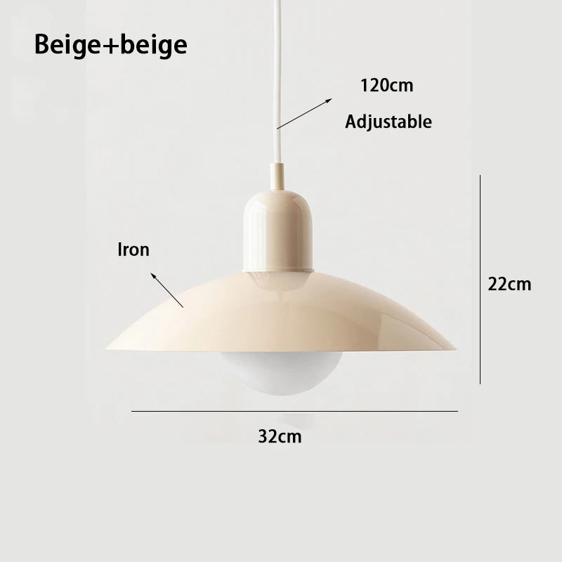 Modern Pendant Lights – Dining Room Chandeliers With Green Iron Lampshade & LED Bulbs - ZOOMNSTORE