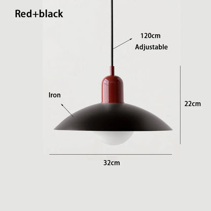 Modern Pendant Lights – Dining Room Chandeliers With Green Iron Lampshade & LED Bulbs - ZOOMNSTORE