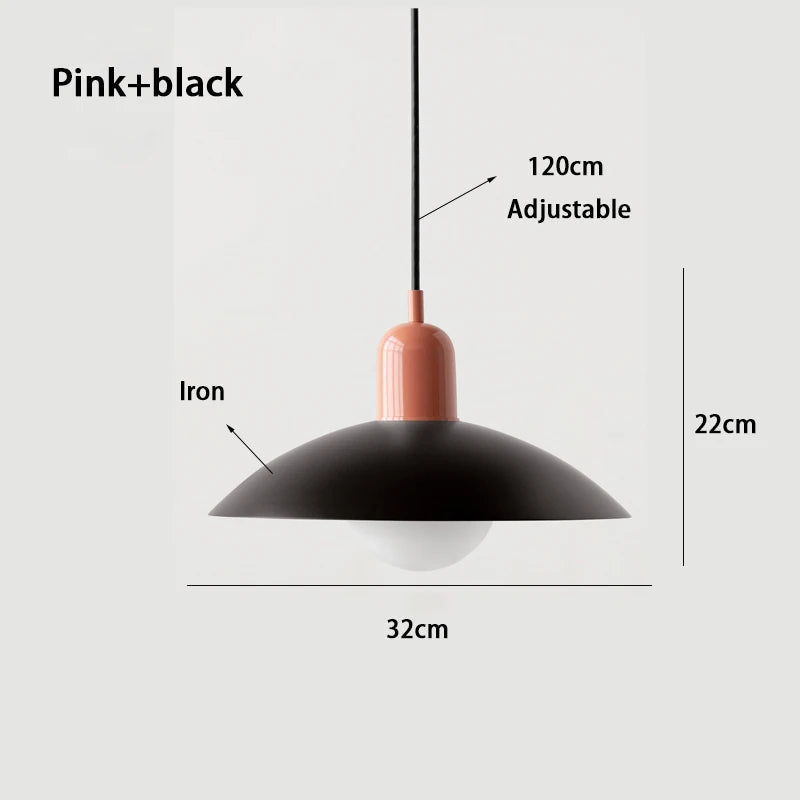 Modern Pendant Lights – Dining Room Chandeliers With Green Iron Lampshade & LED Bulbs - ZOOMNSTORE