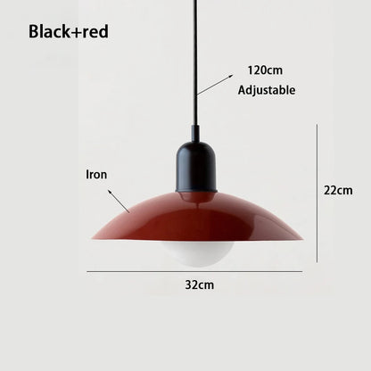 Modern Pendant Lights – Dining Room Chandeliers With Green Iron Lampshade & LED Bulbs - ZOOMNSTORE