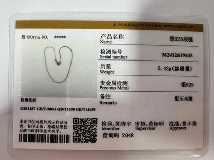 Moissanite Tennis Necklace - Sterling Silver Necklace With 18K Gold Plated Chain, Adjustable Choker Jewelry - ZOOMNSTORE