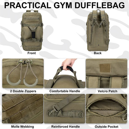 Molle Tactical Backpack - 30L50L80L Outdoor Mountaineering Bag for Hiking  Camping - ZOOMNSTORE