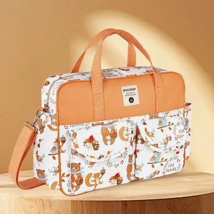 Mommy Diaper Bag For Babies LargeCapacity Organizer Waterproof Wide Opening Travel Messenger Crossbody Bag Mummy Baby Nappy Bag - ZOOMNSTORE