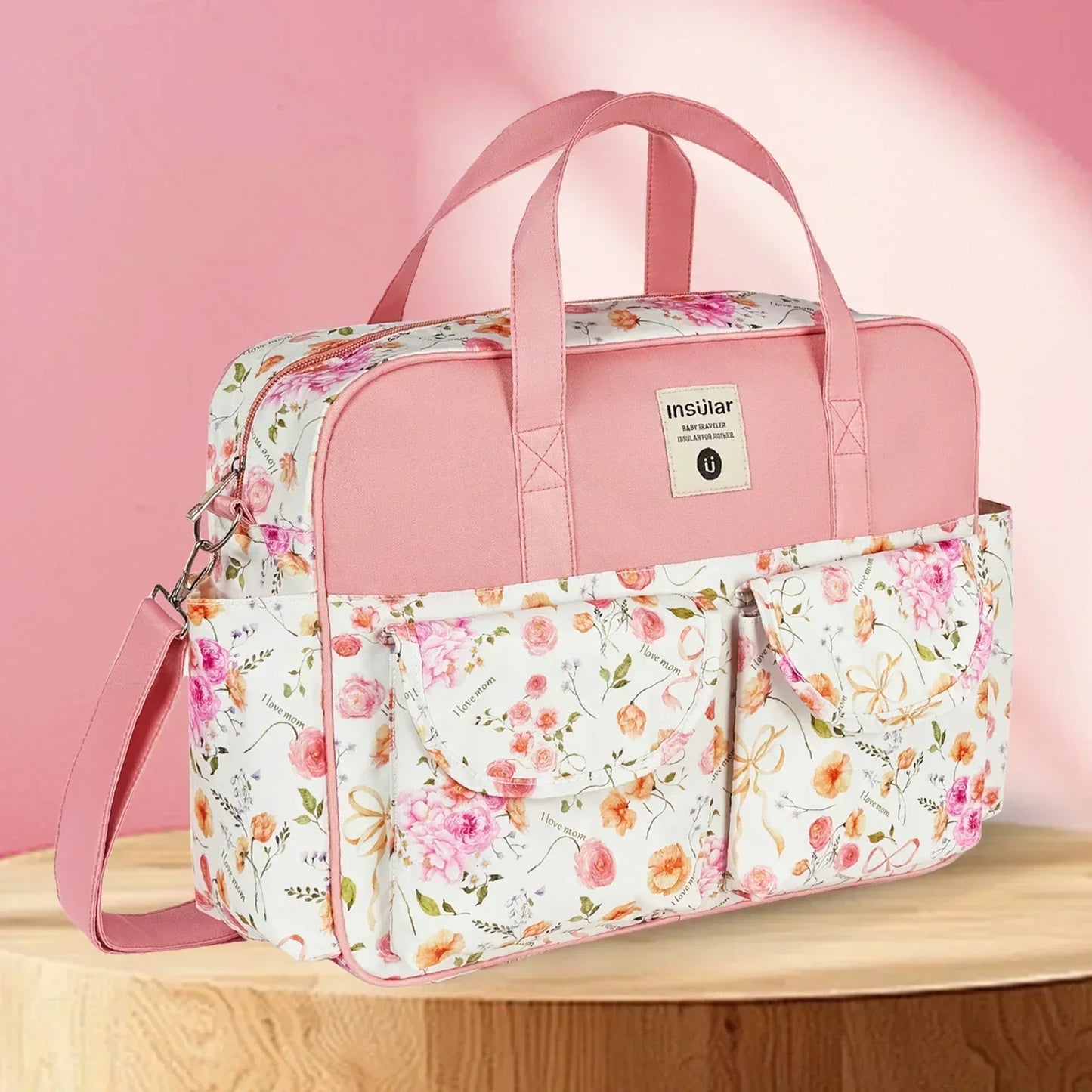 Mommy Diaper Bag For Babies LargeCapacity Organizer Waterproof Wide Opening Travel Messenger Crossbody Bag Mummy Baby Nappy Bag - ZOOMNSTORE