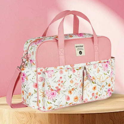 Mommy Diaper Bag For Babies LargeCapacity Organizer Waterproof Wide Opening Travel Messenger Crossbody Bag Mummy Baby Nappy Bag - ZOOMNSTORE