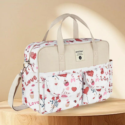 Mommy Diaper Bag For Babies LargeCapacity Organizer Waterproof Wide Opening Travel Messenger Crossbody Bag Mummy Baby Nappy Bag - ZOOMNSTORE