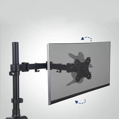 Monitor Desk Mount - Dual Adjustable Arm for 17 to 32 Inch Screens | Cable Management - ZOOMNSTORE