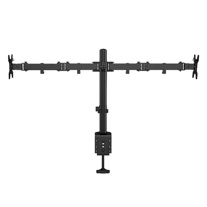 Monitor Desk Mount - Dual Adjustable Arm for 17 to 32 Inch Screens | Cable Management - ZOOMNSTORE