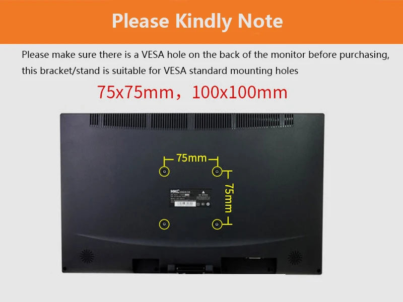 Monitor Display Stand - Adjustable LCD Monitor Bracket with Folding Non Slip Base - ZOOMNSTORE