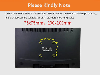 Monitor Display Stand - Adjustable LCD Monitor Bracket with Folding Non Slip Base - ZOOMNSTORE