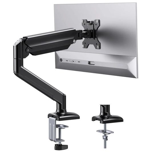 Monitor Mount Bracket - Adjustable Desk Display Bracket for 32 Inch Monitors Up to 20 Lbs - ZOOMNSTORE