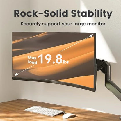 Monitor Mount Bracket - Adjustable Desk Display Bracket for 32 Inch Monitors Up to 20 Lbs - ZOOMNSTORE