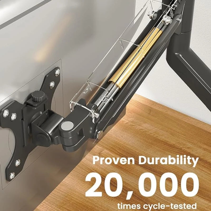 Monitor Mount Bracket - Adjustable Desk Display Bracket for 32 Inch Monitors Up to 20 Lbs - ZOOMNSTORE