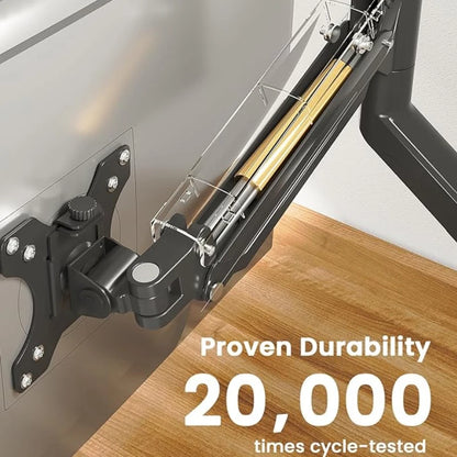 Monitor Mount Bracket - Adjustable Desk Display Bracket for 32 Inch Monitors Up to 20 Lbs - ZOOMNSTORE