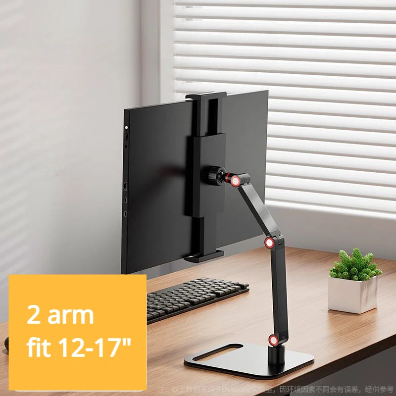 Monitor Stand | Adjustable Desk Holder for 12-17.3" Displays with VESA Mount - ZOOMNSTORE