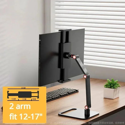 Monitor Stand | Adjustable Desk Holder for 12-17.3" Displays with VESA Mount - ZOOMNSTORE