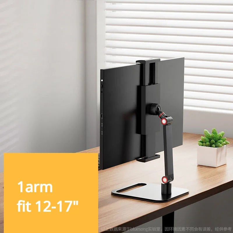 Monitor Stand | Adjustable Desk Holder for 12-17.3" Displays with VESA Mount - ZOOMNSTORE