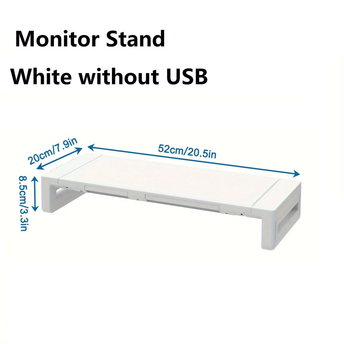 Monitor Stand Riser – Height Adjustable Desk Shelf Riser with USB Charging Ports - ZOOMNSTORE