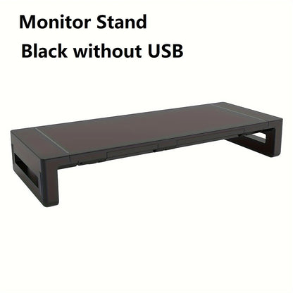 Monitor Stand Riser – Height Adjustable Desk Shelf Riser with USB Charging Ports - ZOOMNSTORE