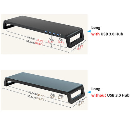 Monitor Stand Riser with USB Hub - Desk Organizer for Keyboard  Mouse - ZOOMNSTORE
