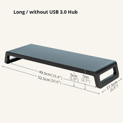 Monitor Stand Riser with USB Hub - Desk Organizer for Keyboard  Mouse - ZOOMNSTORE