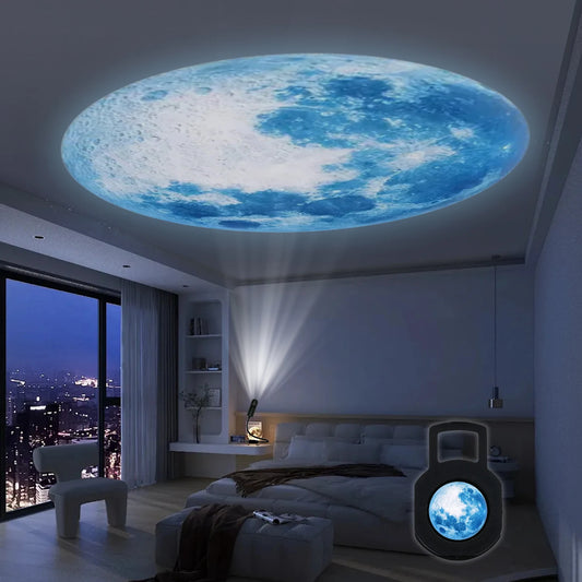 LED Moon Lamp - Blue Planet Night Light - ZOOMNSTORE