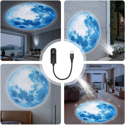 LED Moon Lamp - Blue Planet Night Light - ZOOMNSTORE