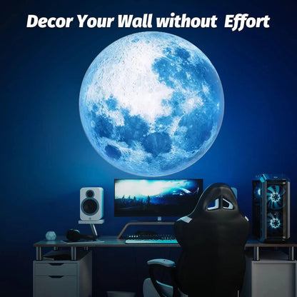 LED Moon Lamp - Blue Planet Night Light - ZOOMNSTORE