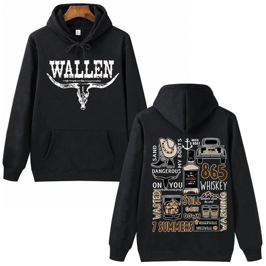 Morgan Wallen Hoodie - Western Country Music Pullover Sweatshirt for Fans - ZOOMNSTORE
