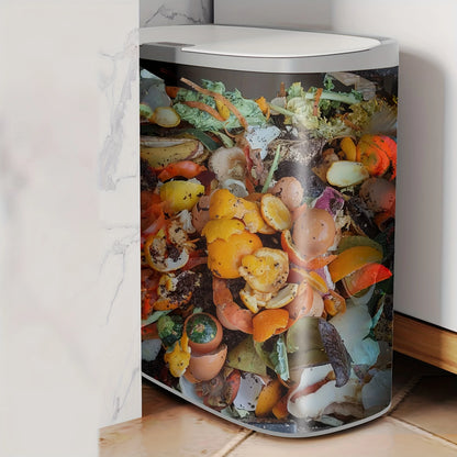 Motion Sensor Trash Can - 13L Automatic Waterproof Bin for Bathroom Kitchen Office Bedroom - ZOOMNSTORE