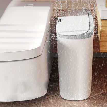 Motion Sensor Trash Can - 13L Automatic Waterproof Bin for Bathroom Kitchen Office Bedroom - ZOOMNSTORE
