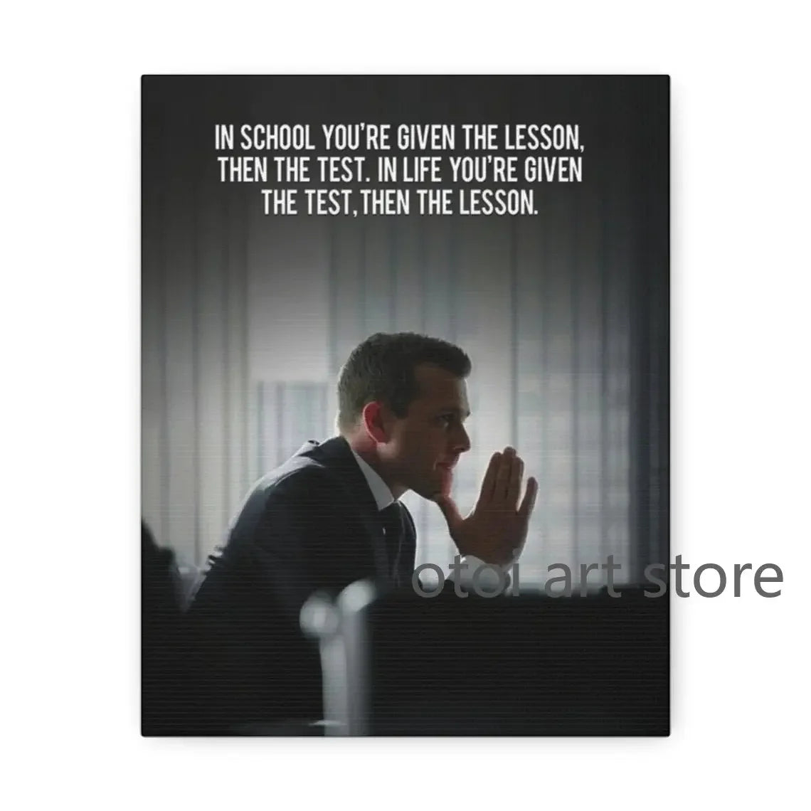 Harvey Specter Motivational Quotes Canvas Art - Inspirational Lawyer Wall Decor for Home Office - ZOOMNSTORE