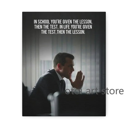 Harvey Specter Motivational Quotes Canvas Art - Inspirational Lawyer Wall Decor for Home Office - ZOOMNSTORE