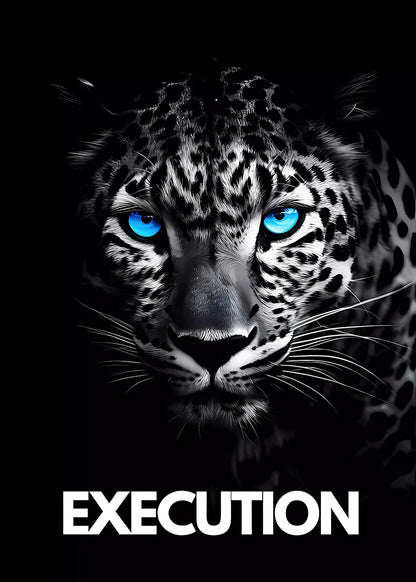 Animal Motivational Wall Art - Lion Wolf Leopard Canvas Prints for Home Office Decor - ZOOMNSTORE