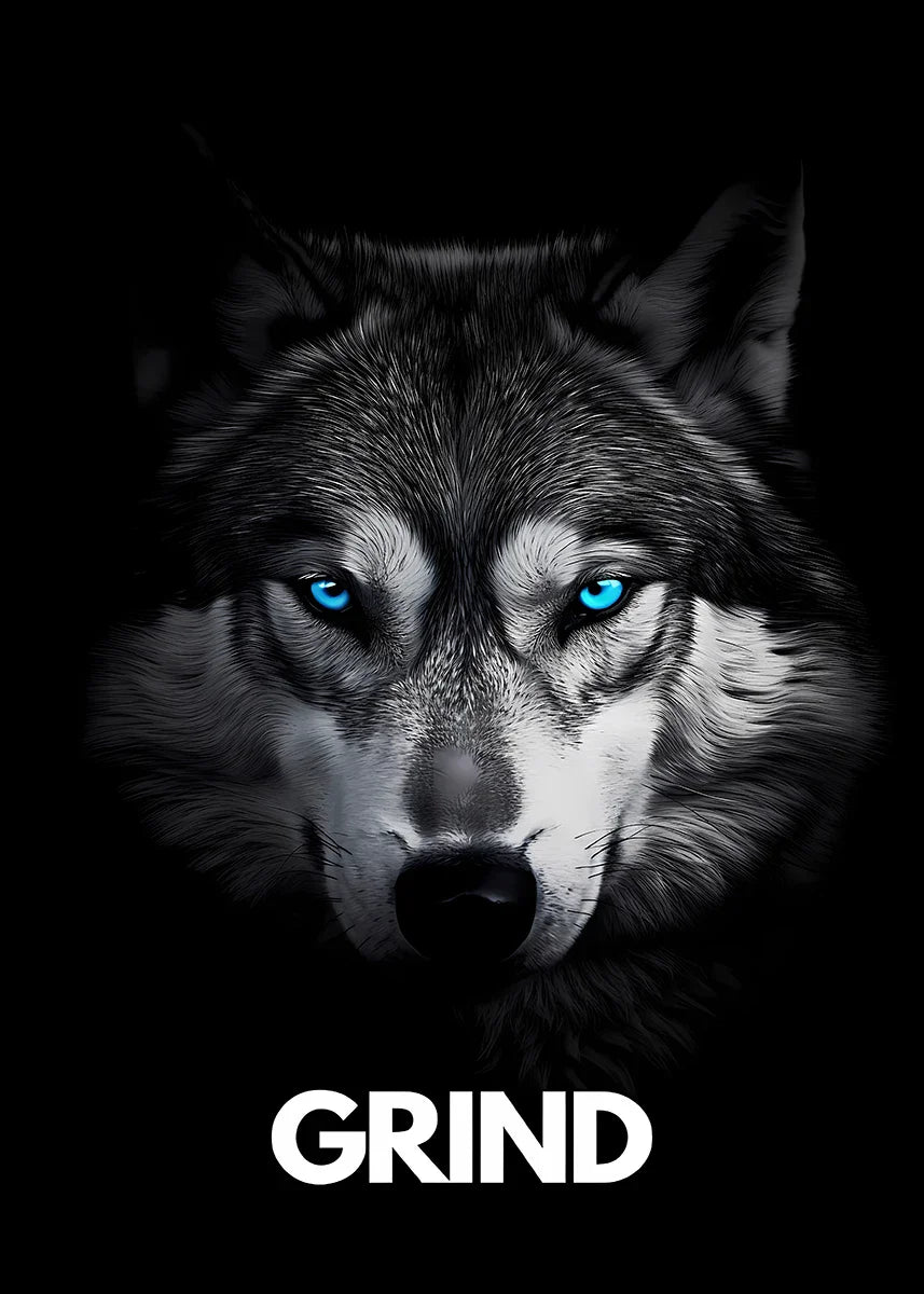 Animal Motivational Wall Art - Lion Wolf Leopard Canvas Prints for Home Office Decor - ZOOMNSTORE