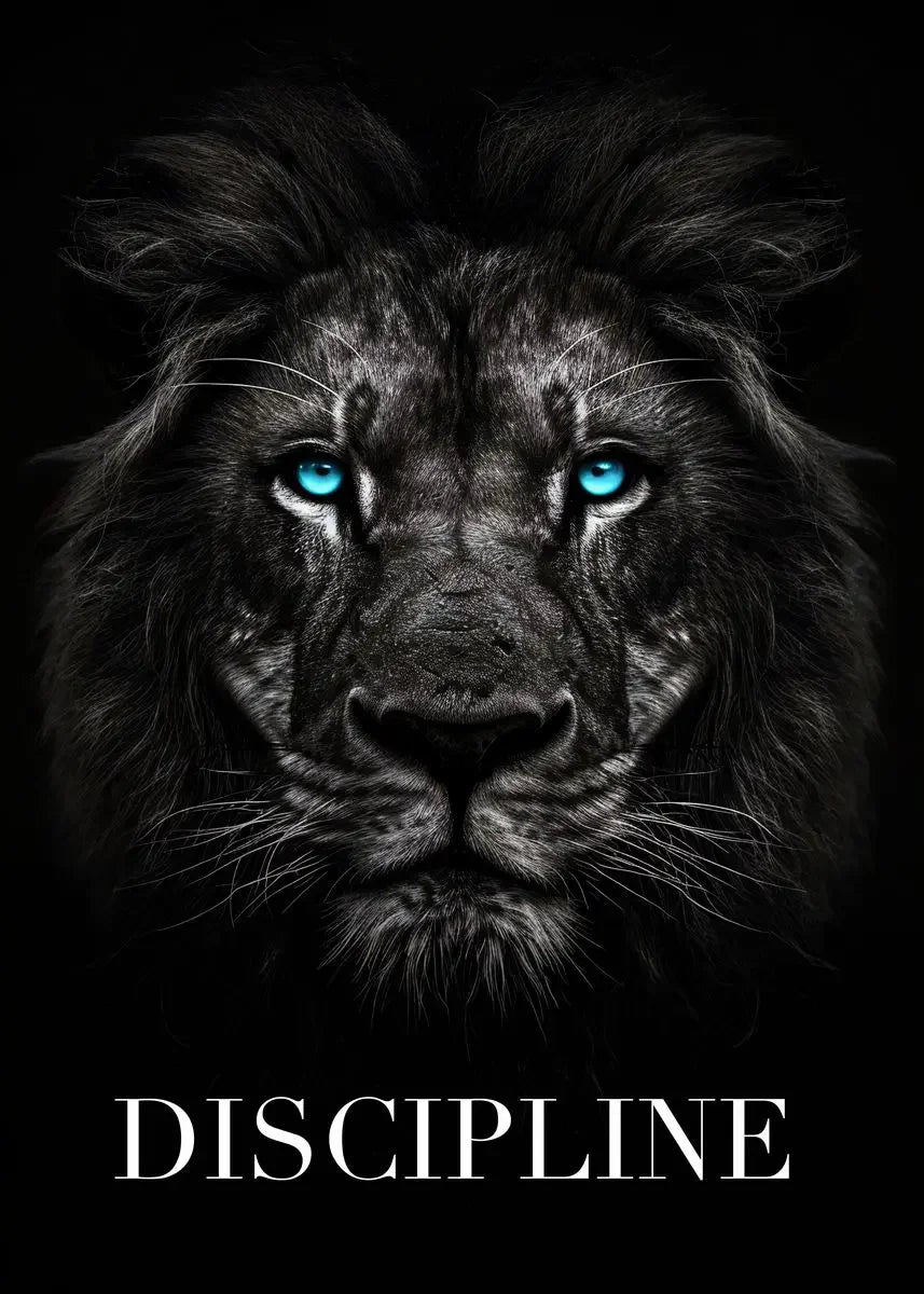 Animal Motivational Wall Art - Lion Wolf Leopard Canvas Prints for Home Office Decor - ZOOMNSTORE