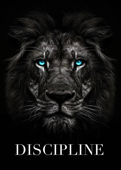 Animal Motivational Wall Art - Lion Wolf Leopard Canvas Prints for Home Office Decor - ZOOMNSTORE