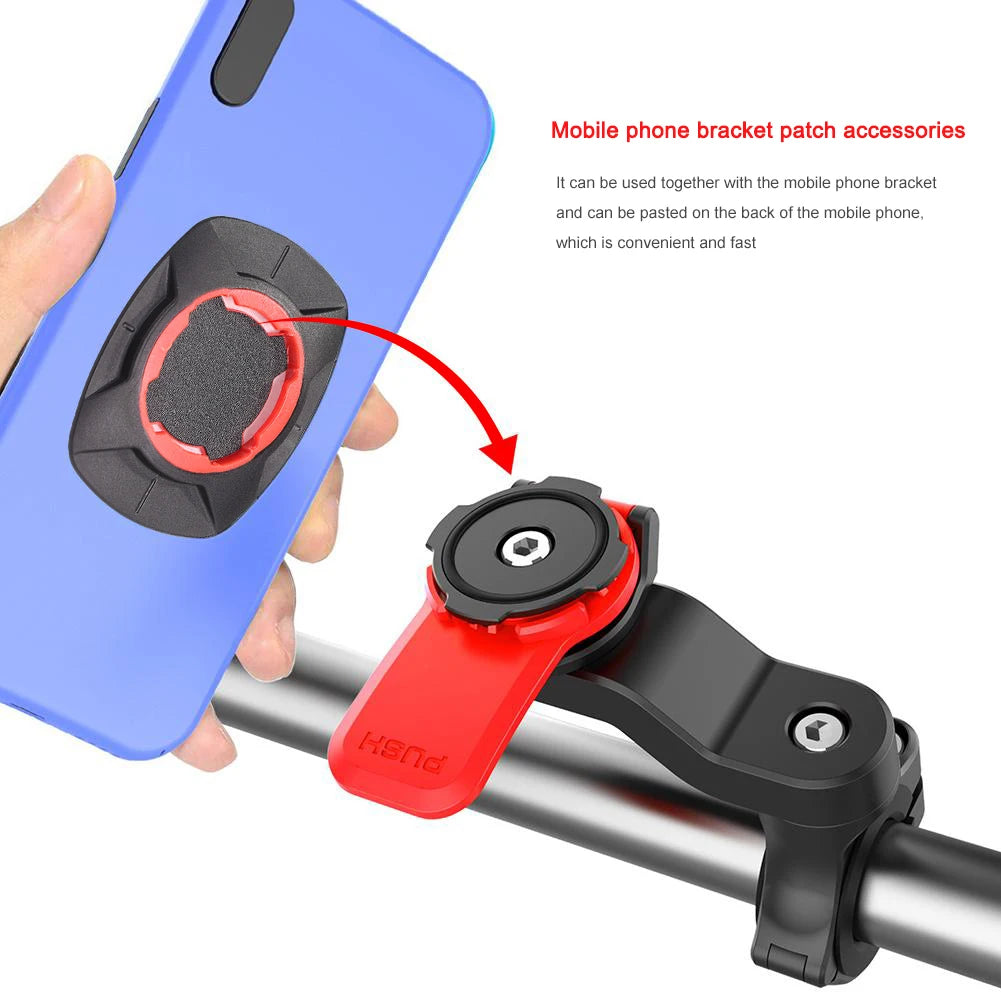 Universal Motorcycle Bike Phone Holder Stand Bicycle Phone Bike Holder 360° Rotatable Support Security Bracket Quick Release - ZOOMNSTORE