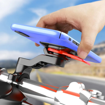 Universal Motorcycle Bike Phone Holder Stand Bicycle Phone Bike Holder 360° Rotatable Support Security Bracket Quick Release - ZOOMNSTORE