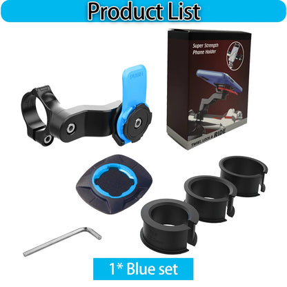 Universal Motorcycle Bike Phone Holder Stand Bicycle Phone Bike Holder 360° Rotatable Support Security Bracket Quick Release - ZOOMNSTORE