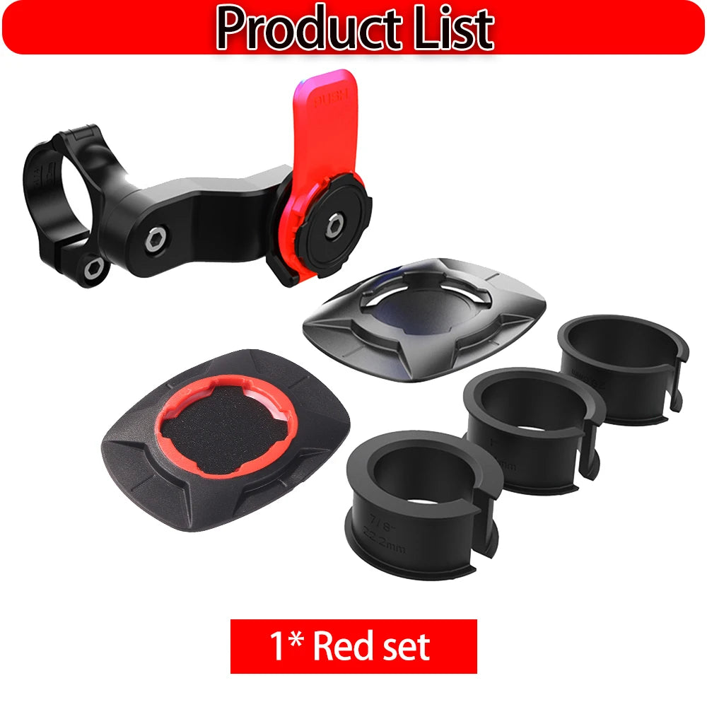 Universal Motorcycle Bike Phone Holder Stand Bicycle Phone Bike Holder 360° Rotatable Support Security Bracket Quick Release - ZOOMNSTORE