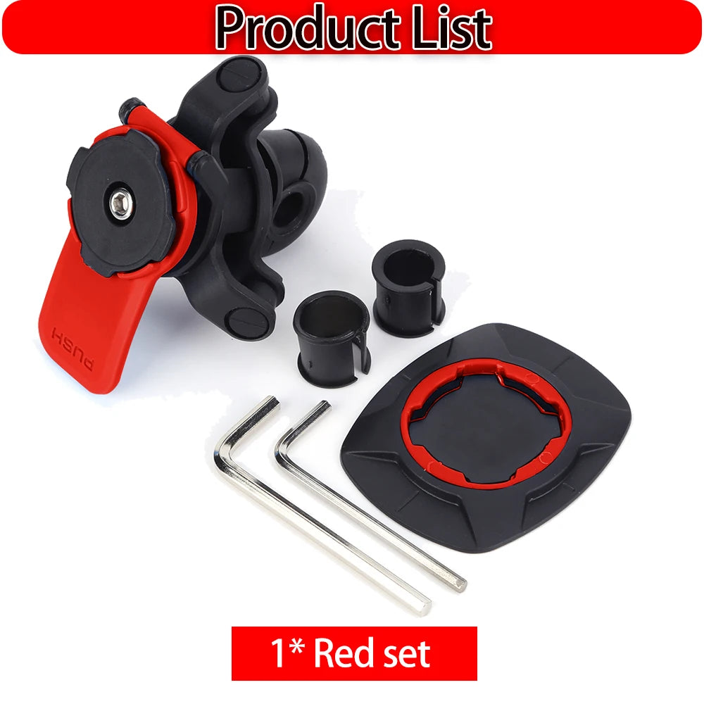 Universal Motorcycle Bike Phone Holder Stand Bicycle Phone Bike Holder 360° Rotatable Support Security Bracket Quick Release - ZOOMNSTORE
