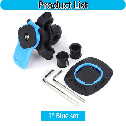 Universal Motorcycle Bike Phone Holder Stand Bicycle Phone Bike Holder 360° Rotatable Support Security Bracket Quick Release - ZOOMNSTORE