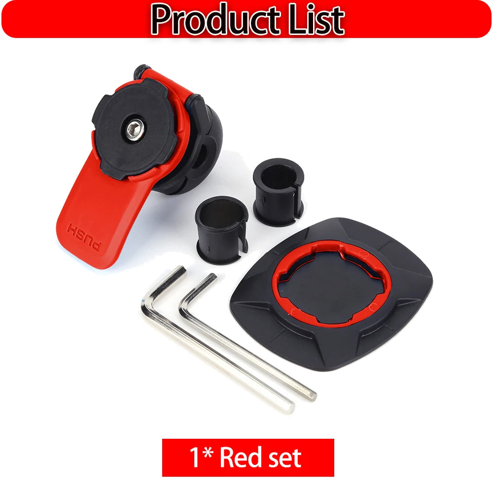 Universal Motorcycle Bike Phone Holder Stand Bicycle Phone Bike Holder 360° Rotatable Support Security Bracket Quick Release - ZOOMNSTORE